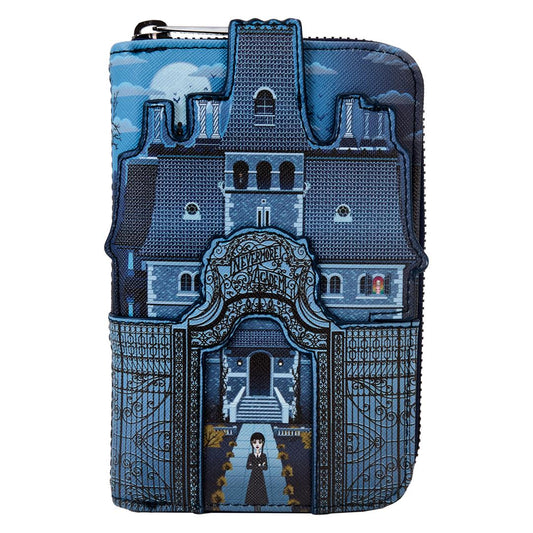 Funko Wednesday Nevermore Academy Castle Zip Around Wallet | Loungefly