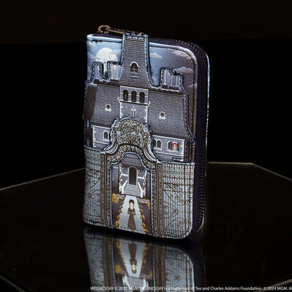 Funko Wednesday Nevermore Academy Castle Zip Around Wallet | Loungefly
