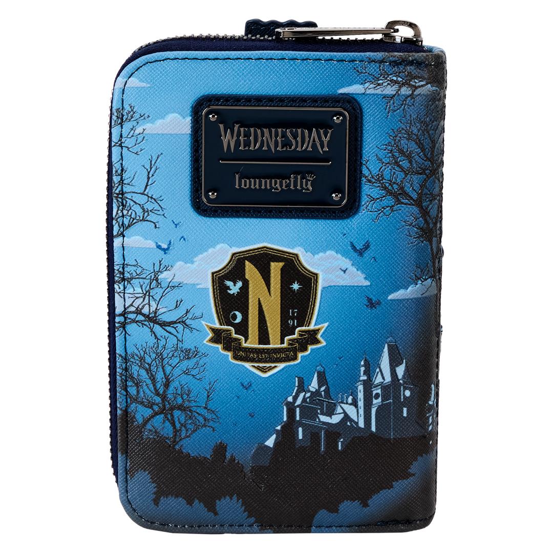 Funko Wednesday Nevermore Academy Castle Zip Around Wallet | Loungefly