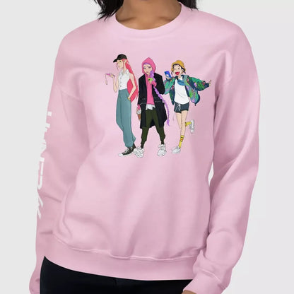 Funko KPop Demon Hunters HUNTR/X Pink Sweatshirt  Merch Lab