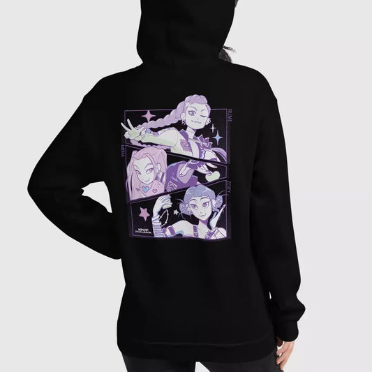 Funko KPop Demon Hunters HUNTR/X Black Hoodie  Merch Lab