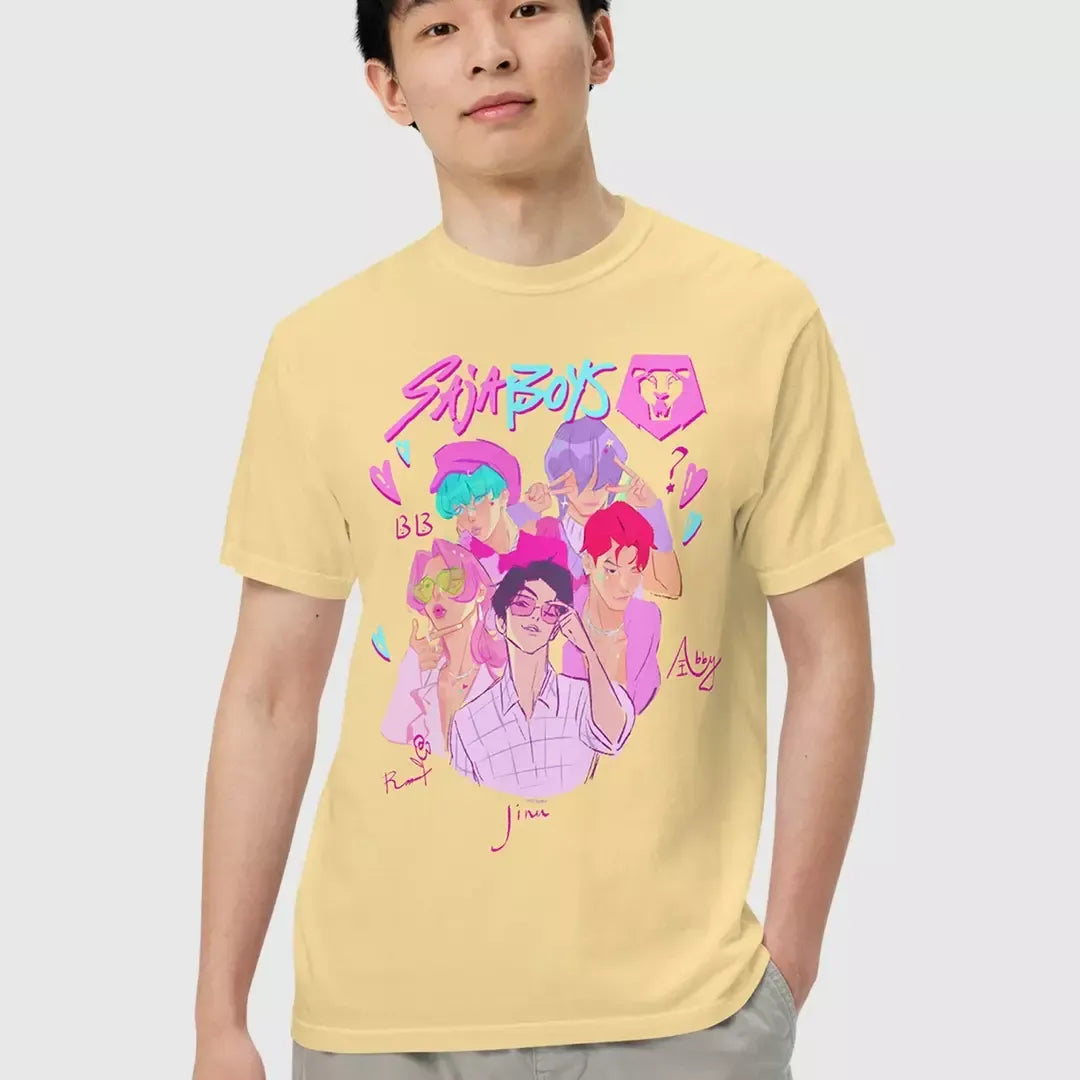 Funko KPop Demon Hunters SAJA BOYS Comfort Colors Tee  Merch Lab