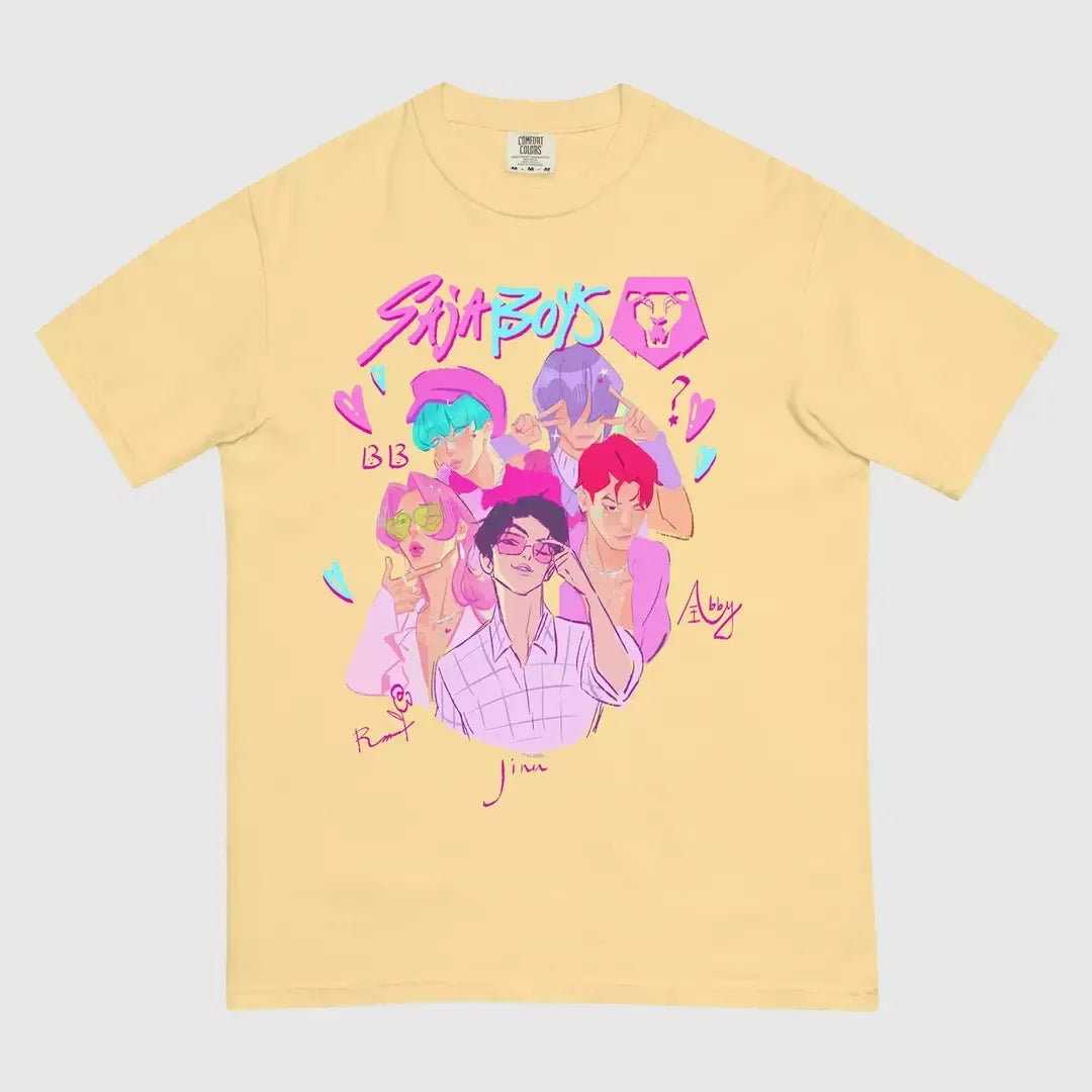 Funko KPop Demon Hunters SAJA BOYS Comfort Colors Tee  Merch Lab