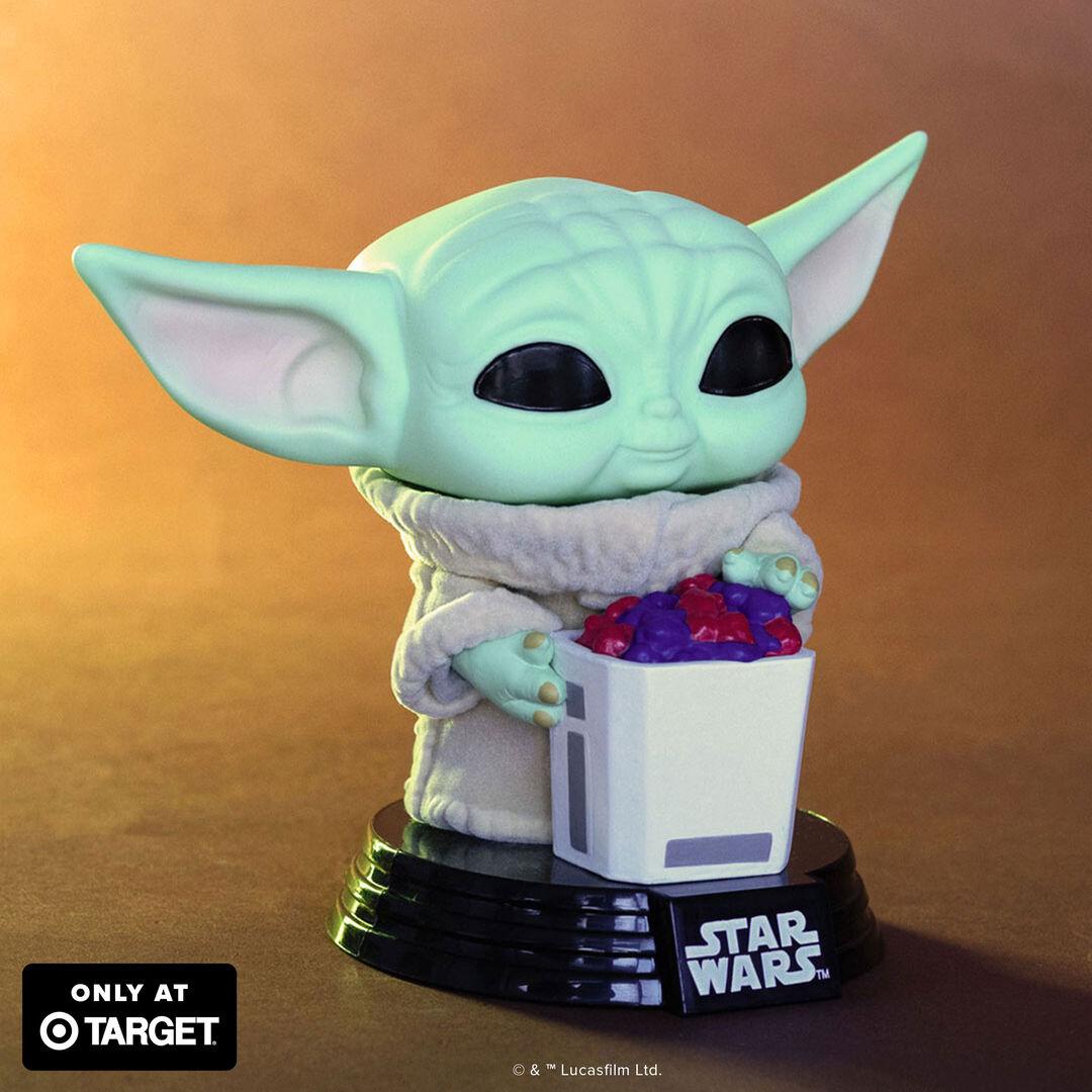 Funko Pop! Grogu with Snack (Flocked)