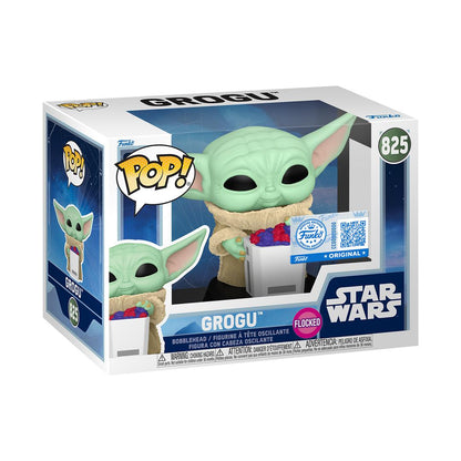 Funko Pop! Grogu with Snack (Flocked)