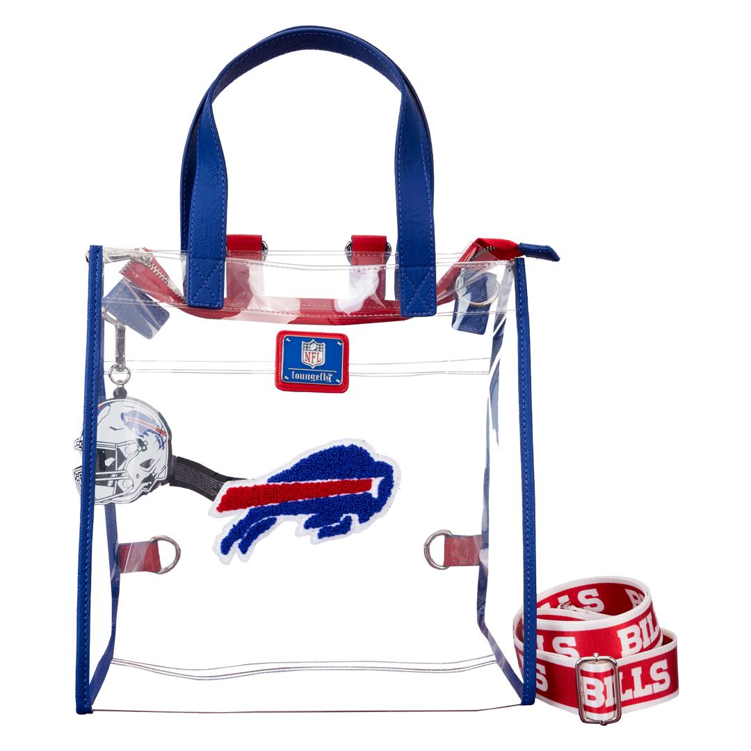 Funko NFL Buffalo Bills Clear Convertible Backpack & Tote Crossbody Stadium Bag | Loungefly