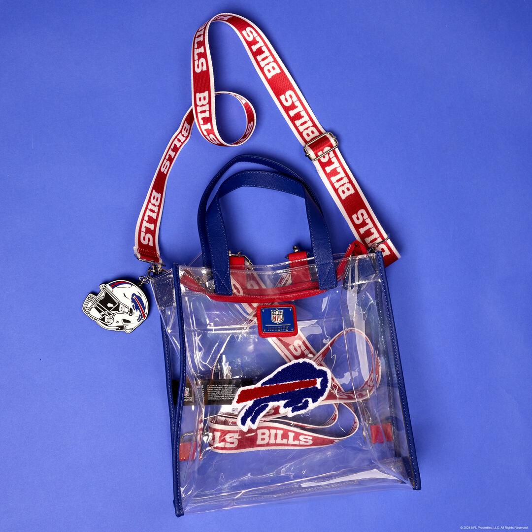 Funko NFL Buffalo Bills Clear Convertible Backpack & Tote Crossbody Stadium Bag | Loungefly