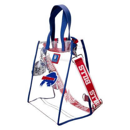Funko NFL Buffalo Bills Clear Convertible Backpack & Tote Crossbody Stadium Bag | Loungefly