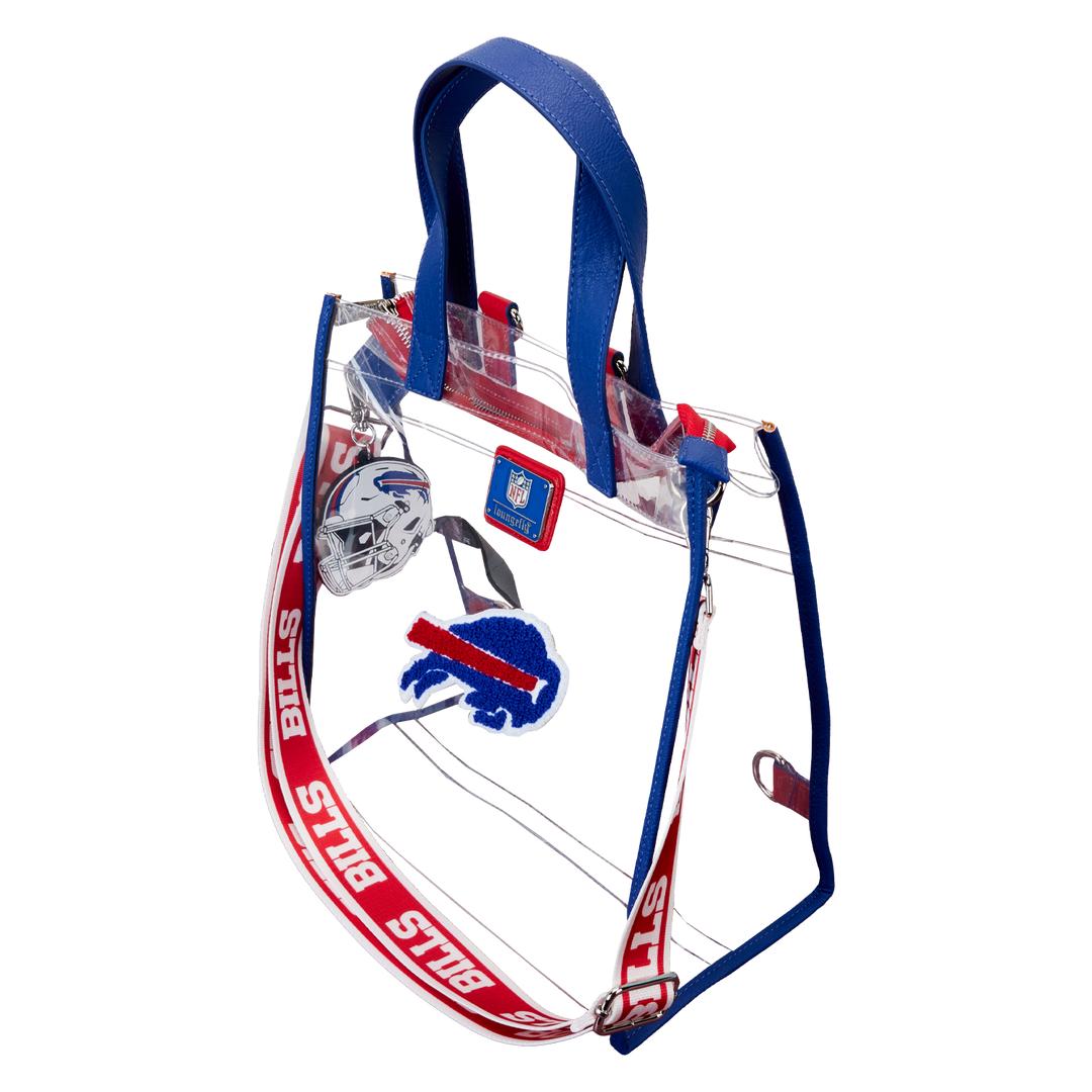 Funko NFL Buffalo Bills Clear Convertible Backpack & Tote Crossbody Stadium Bag | Loungefly
