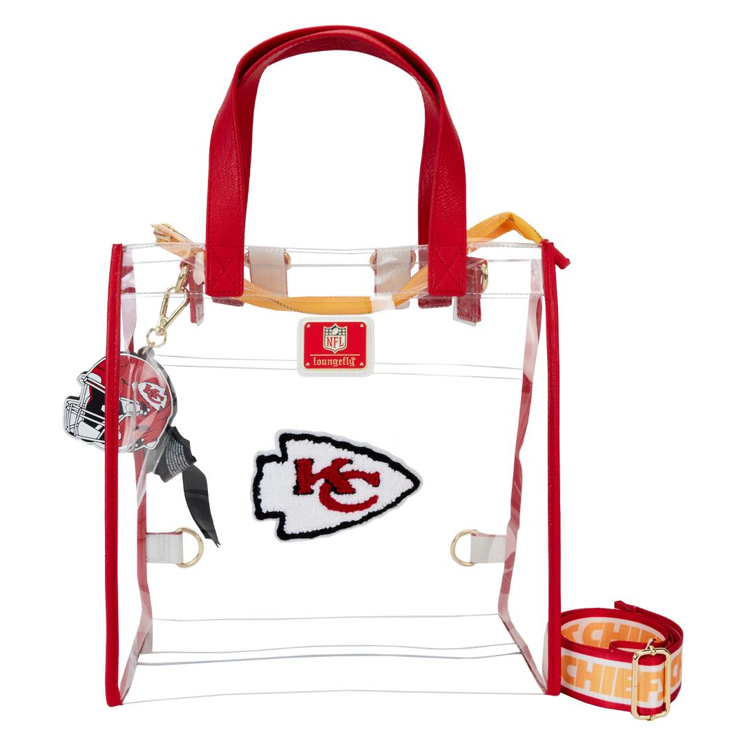 Funko NFL Kansas City Chiefs Clear Convertible Backpack & Tote Crossbody Stadium Bag | Loungefly