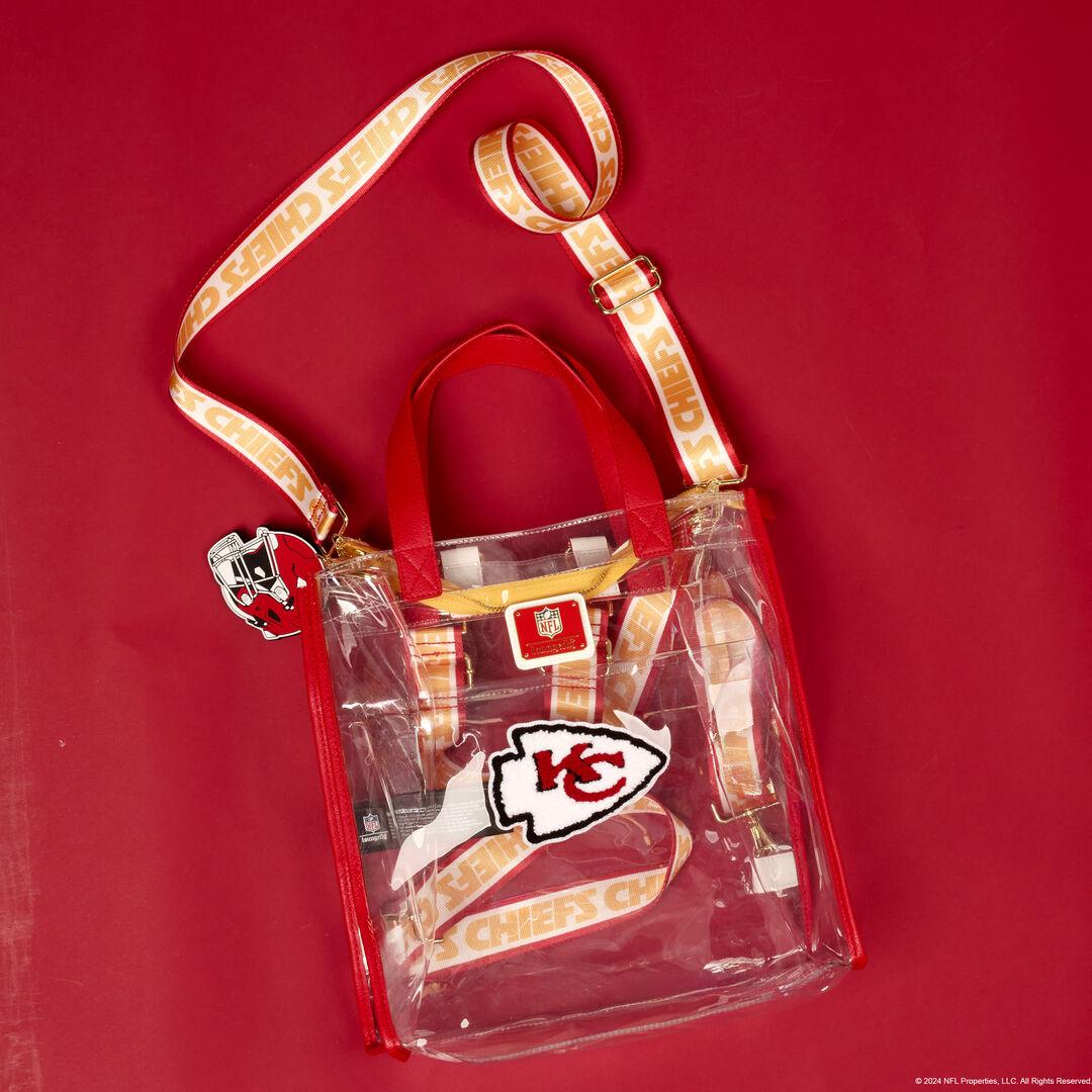 Funko NFL Kansas City Chiefs Clear Convertible Backpack & Tote Crossbody Stadium Bag | Loungefly