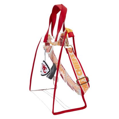 Funko NFL Kansas City Chiefs Clear Convertible Backpack & Tote Crossbody Stadium Bag | Loungefly