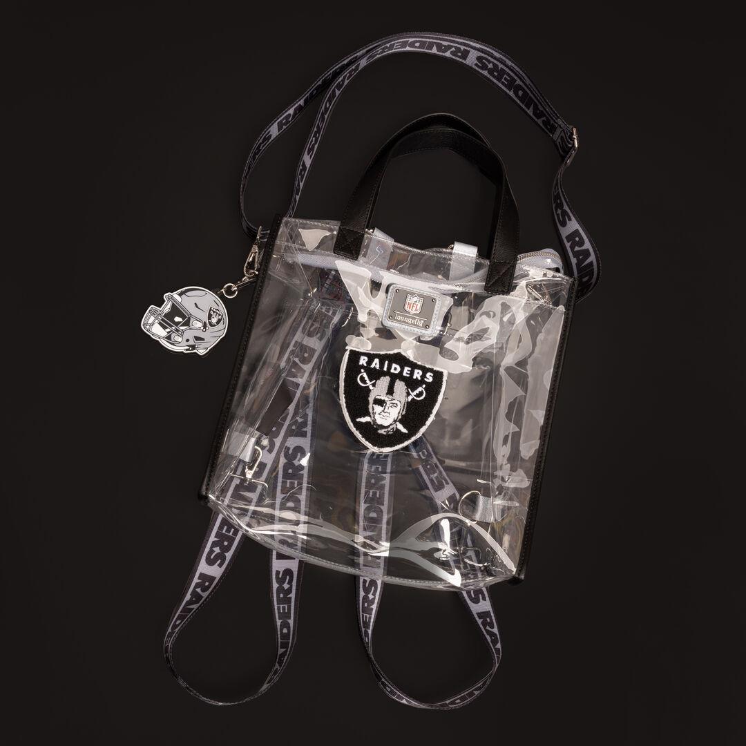 Funko NFL Las Vegas Raiders Clear Convertible Backpack & Tote Crossbody Stadium Bag | Loungefly