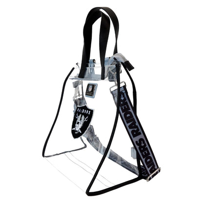 Funko NFL Las Vegas Raiders Clear Convertible Backpack & Tote Crossbody Stadium Bag | Loungefly