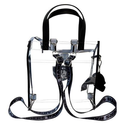 Funko NFL Las Vegas Raiders Clear Convertible Backpack & Tote Crossbody Stadium Bag | Loungefly