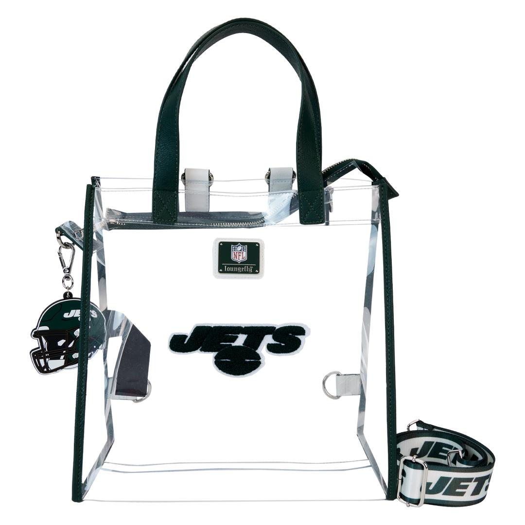 Funko NFL New York Jets Clear Convertible Backpack & Tote Crossbody Stadium Bag | Loungefly