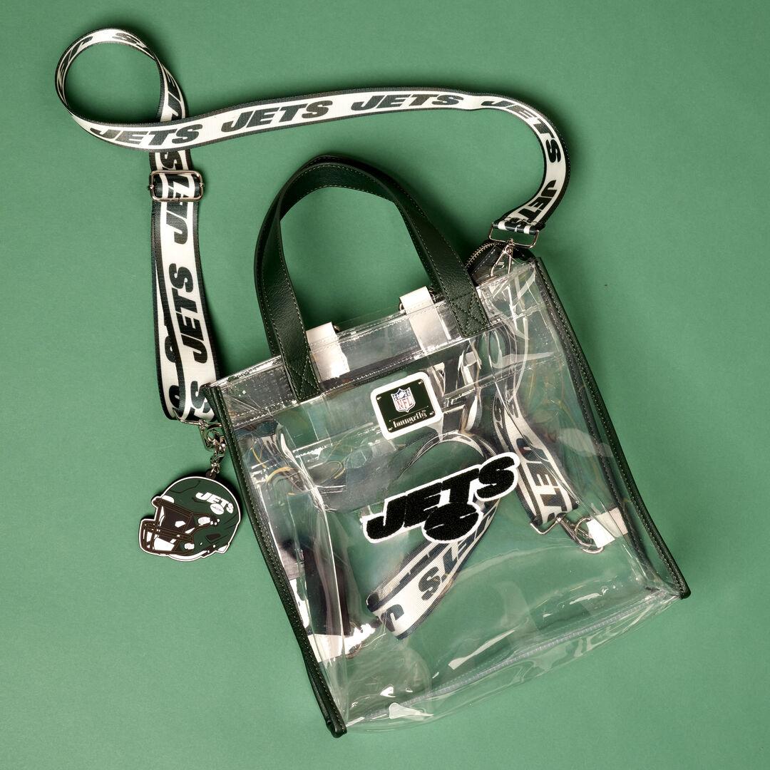 Funko NFL New York Jets Clear Convertible Backpack & Tote Crossbody Stadium Bag | Loungefly