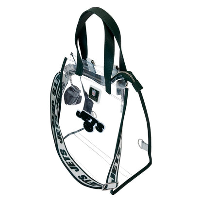 Funko NFL New York Jets Clear Convertible Backpack & Tote Crossbody Stadium Bag | Loungefly