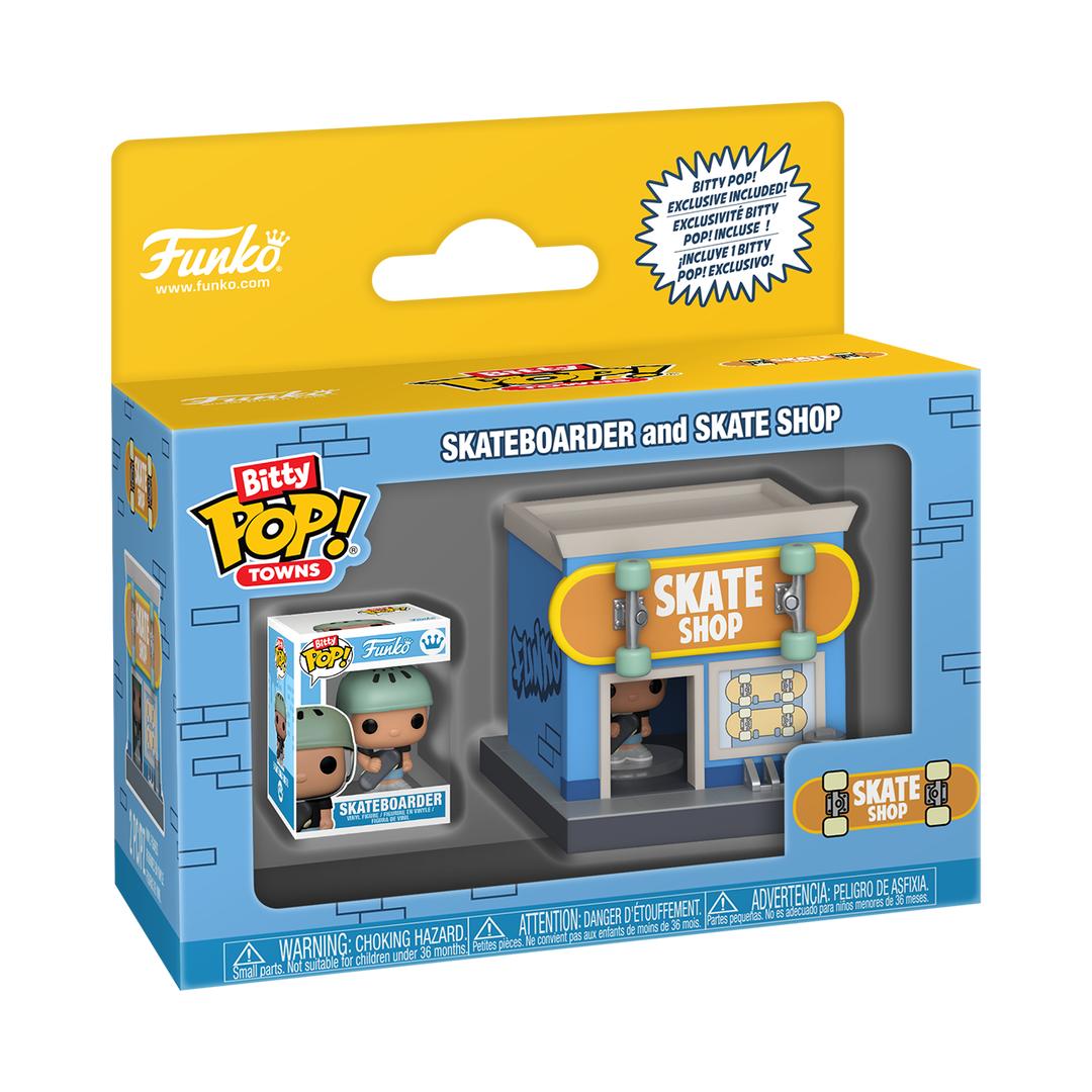 Funko Bitty Pop! Towns Skateboarder & Skate Shop