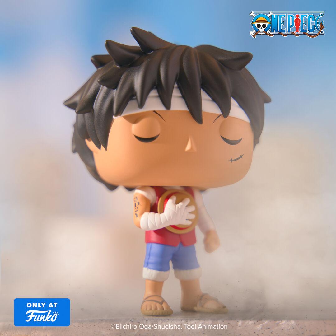 Funko Pop! Monkey D. Luffy (Marineford Memorial) with Pop! Protector