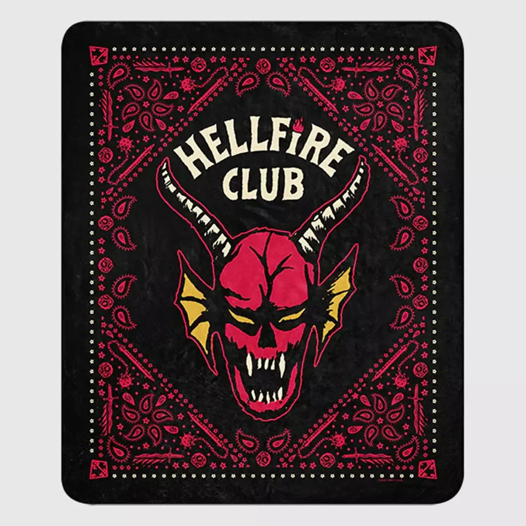 Funko Hellfire Club Stranger Things Sherpa Blanket  Merch Lab
