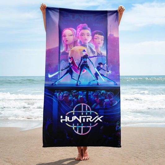 Funko KPop Demon Hunters Poster Beach Towel  Merch Lab