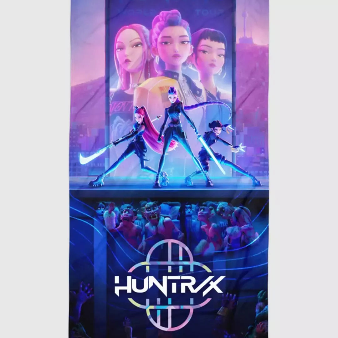 Funko KPop Demon Hunters Poster Beach Towel  Merch Lab
