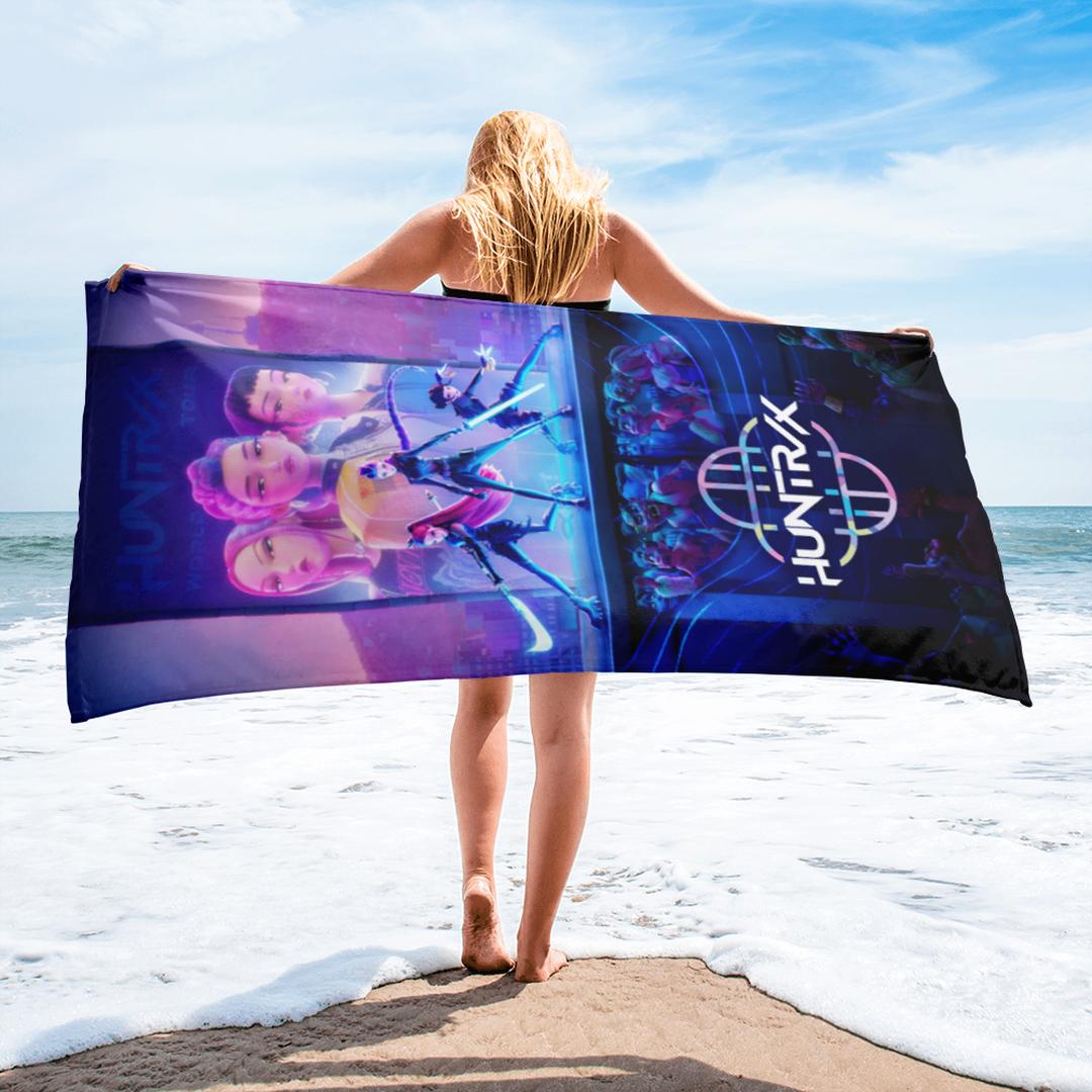 Funko KPop Demon Hunters Poster Beach Towel  Merch Lab