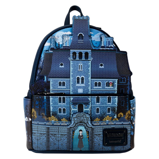 Funko Wednesday Nevermore Academy Castle Glow Mini Backpack | Loungefly
