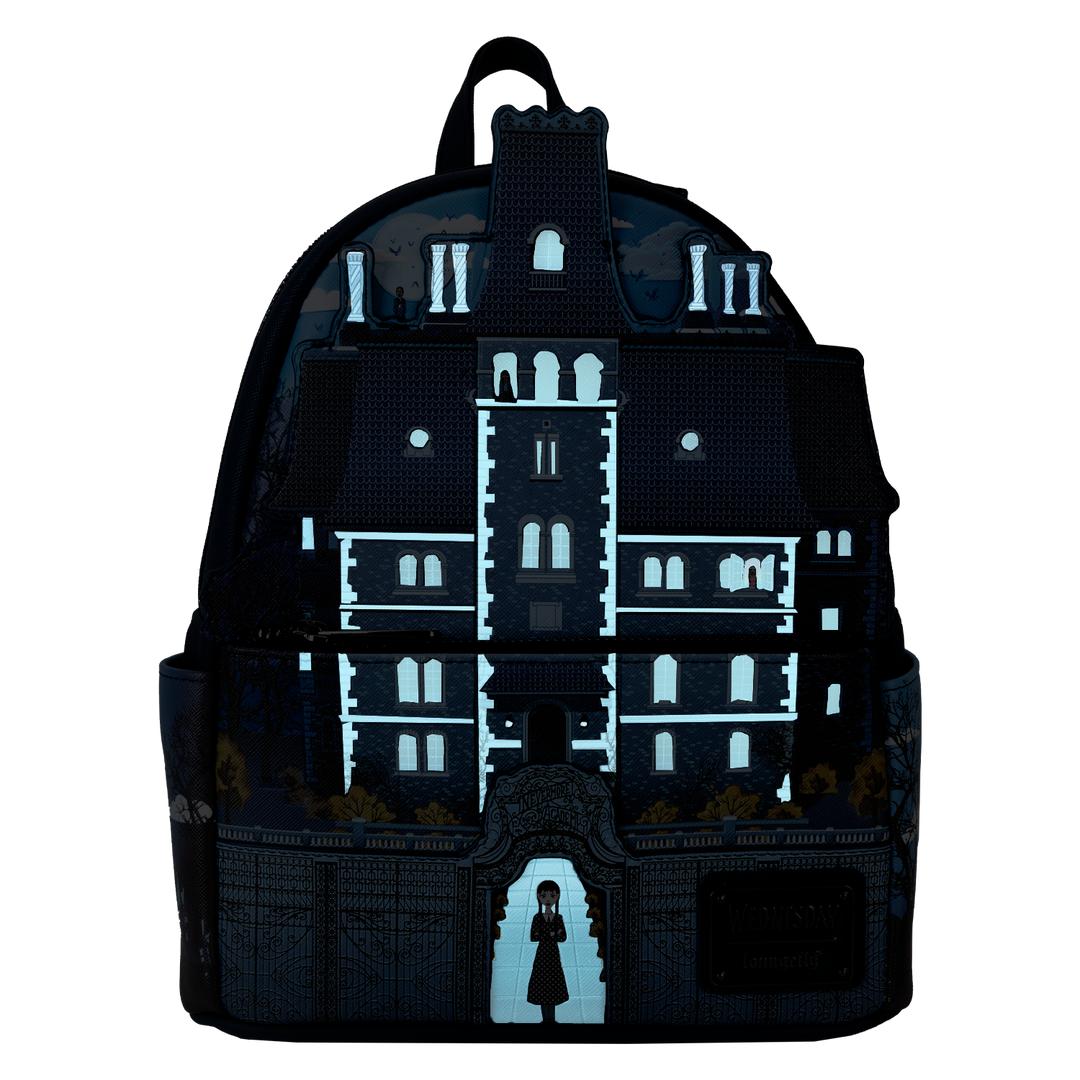 Funko Wednesday Nevermore Academy Castle Glow Mini Backpack | Loungefly