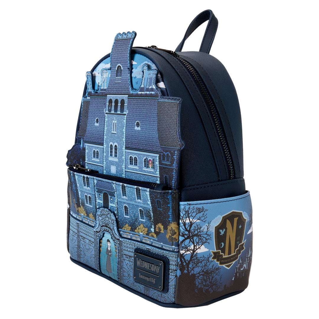 Funko Wednesday Nevermore Academy Castle Glow Mini Backpack | Loungefly
