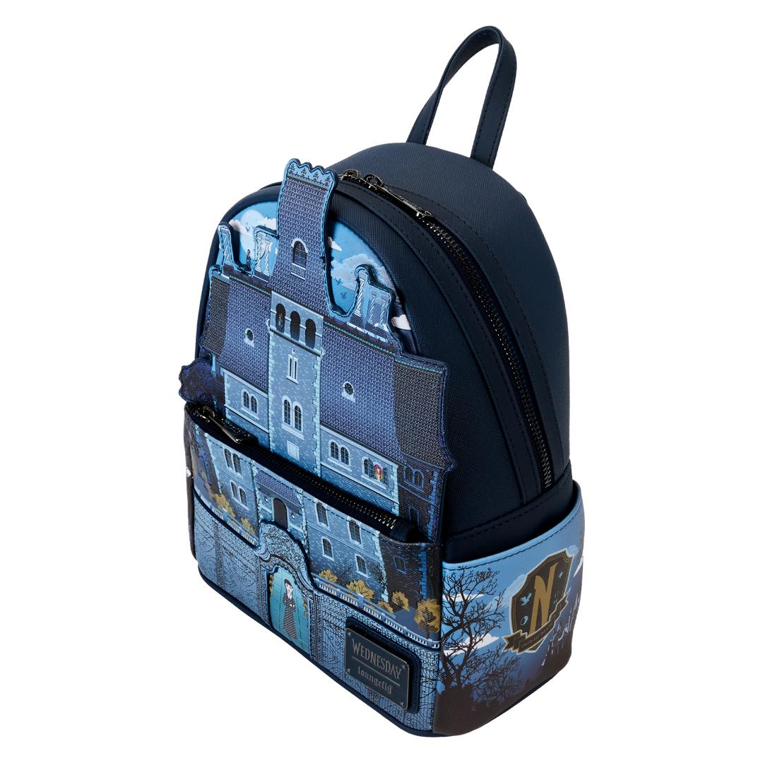 Funko Wednesday Nevermore Academy Castle Glow Mini Backpack | Loungefly