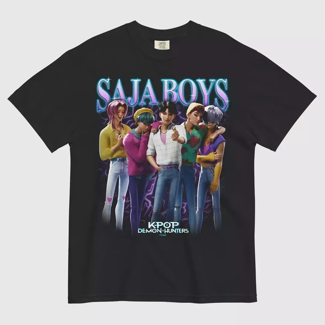 Funko KPop Demon Hunters SAJA BOYS Heartthrob T-Shirt  Merch Lab
