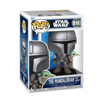Funko Pop! The Mandalorian with Grogu (On Back)
