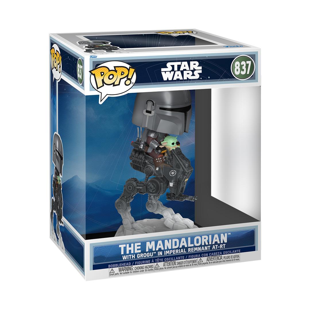 Funko Pop! Rides Deluxe The Mandalorian with Grogu in Imperial Remnant AT-RT