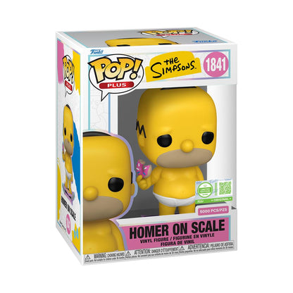 Funko Pop! Plus Homer on Scale with Pop! Protector