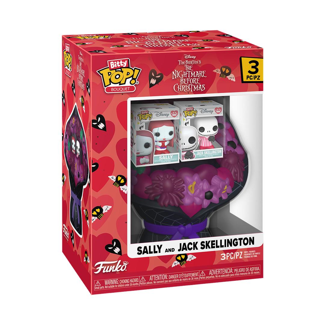 Funko Bitty Pop! Bouquet Sally & Jack Skellington (Valentine)