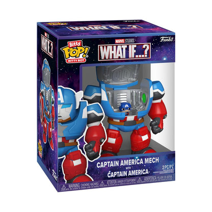 Funko Bitty Pop! Bitty Bot Captain America Mech with Captain America