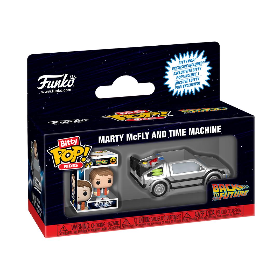 Funko Bitty Pop! Rides Marty McFly and Time Machine