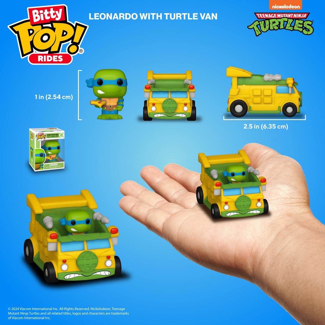 Funko Bitty Pop! Rides Leonardo and Turtle Van