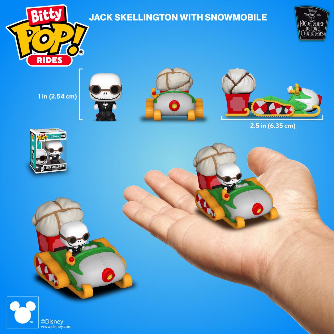 Funko Bitty Pop! Rides Jack Skellington with Snowmobile