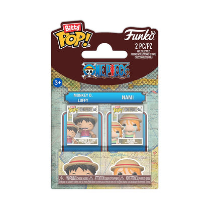 Funko Bitty Pop! Monkey D. Luffy & Nami 2-Pack
